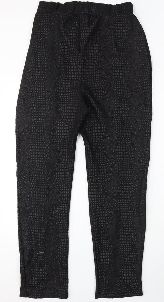 I SAW IT FIRST Womens Black Polyester Trousers Size 16 L30 in Regular