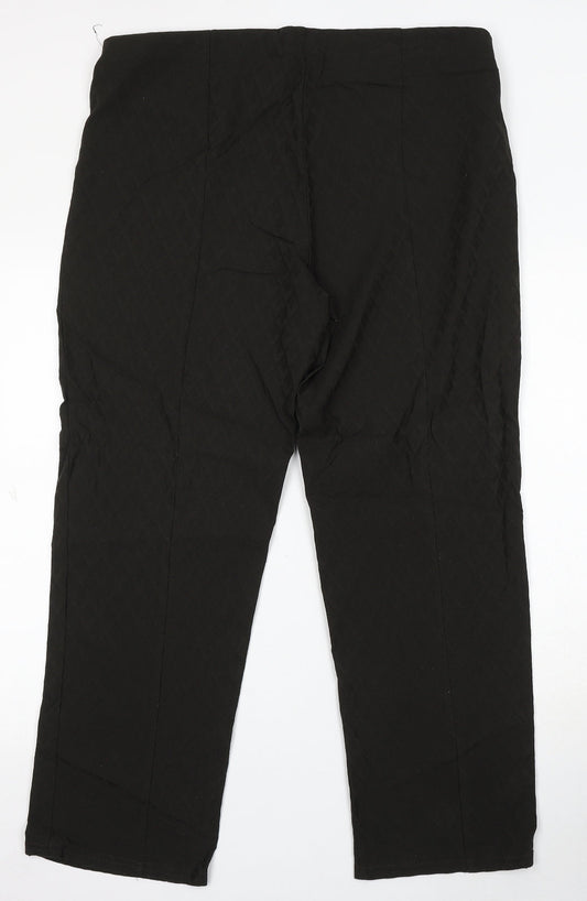 Womens UK Size 40 in Gerard Regular Fit Black Trousers