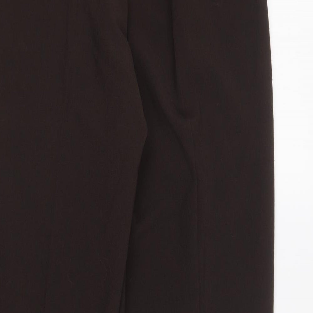 Womens UK Size 12 Alex & Co Regular Fit Brown Trousers