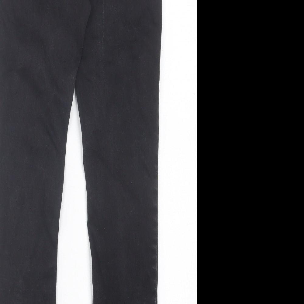 Matalan Womens Black Cotton Skinny Jeans Size 12 L27 in Regular Button