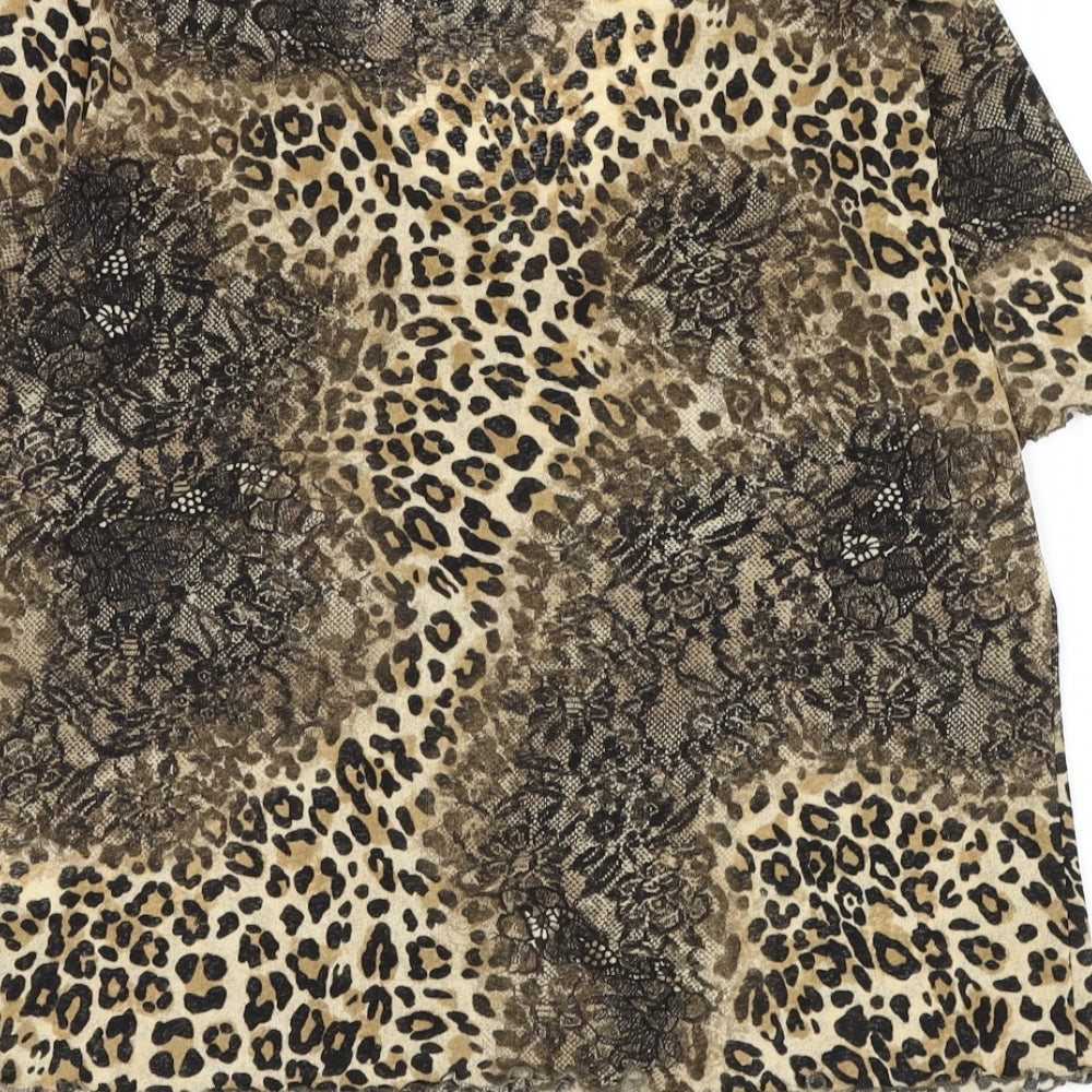 Womens UK Size 14 Gerry Weber Brown Basic Blouse