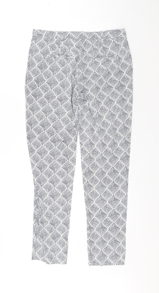 Womens UK Size 30 in Preworn Regular Fit Chino White Trousers