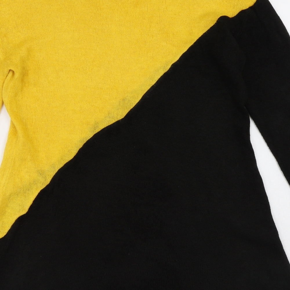 Womens UK Size S Preworn Yellow Pullover Jumper