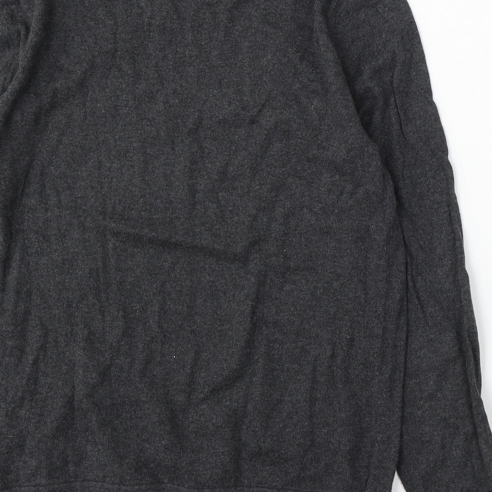 Gap Womens Grey Round Neck Acrylic Pullover Jumper Size S