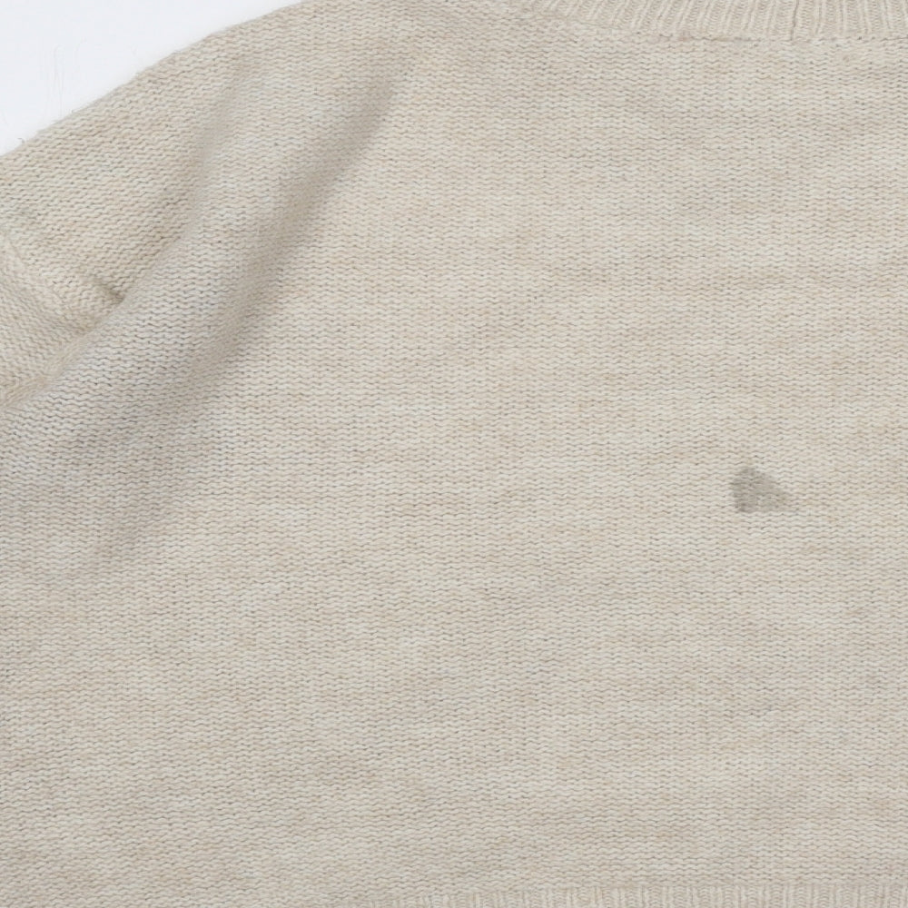 Womens UK Size S NEXT Beige Pullover Jumper