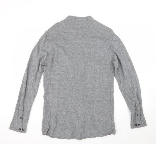 Mens UK Size M Laundry Grey Button-Up Long Sleeve Casual Shirt