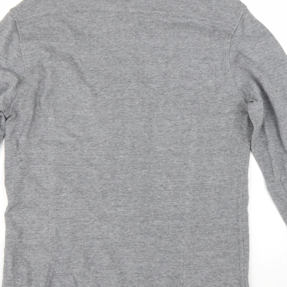 Mens UK Size M Laundry Grey Button-Up Long Sleeve Casual Shirt
