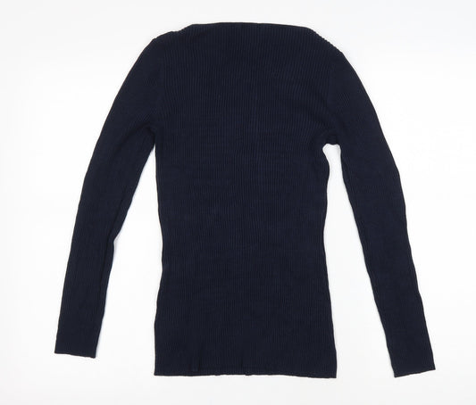 Womens UK Size M H&M Blue Pullover Jumper
