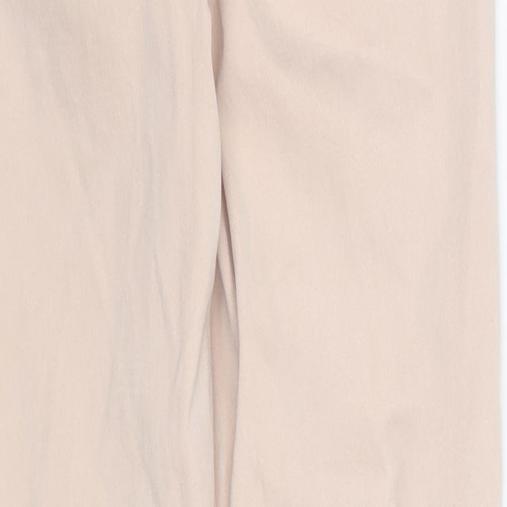 F&F Womens Pink Cotton Skinny Jeans Size 8 L23 in Regular Button