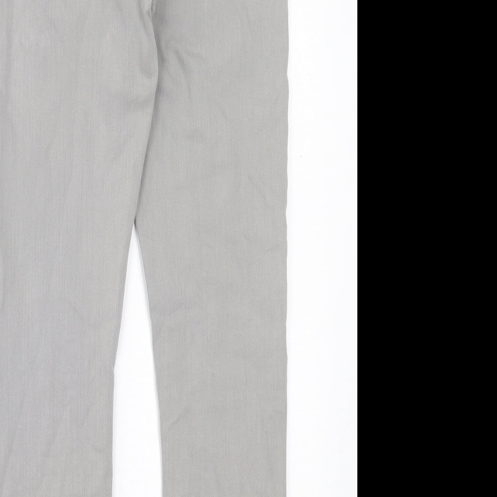 Dunnes Stores Womens Grey Cotton Skinny Jeans Size 12 L26 in Regular Button