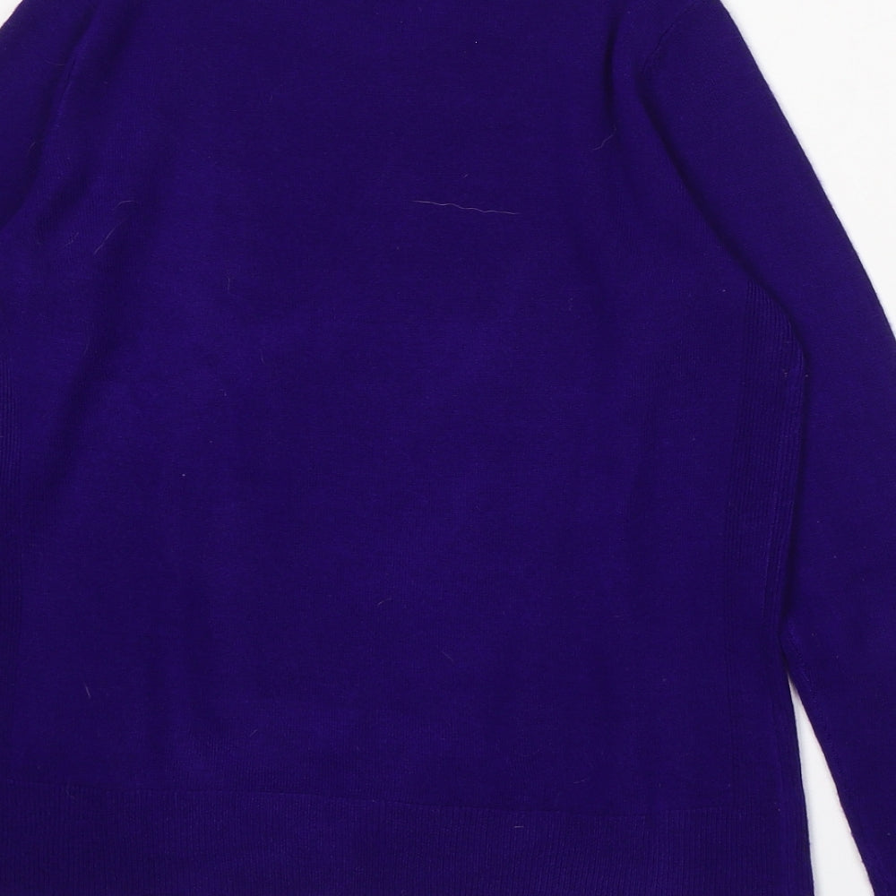 Womens UK Size 8 Dorothy Perkins Purple Pullover Jumper