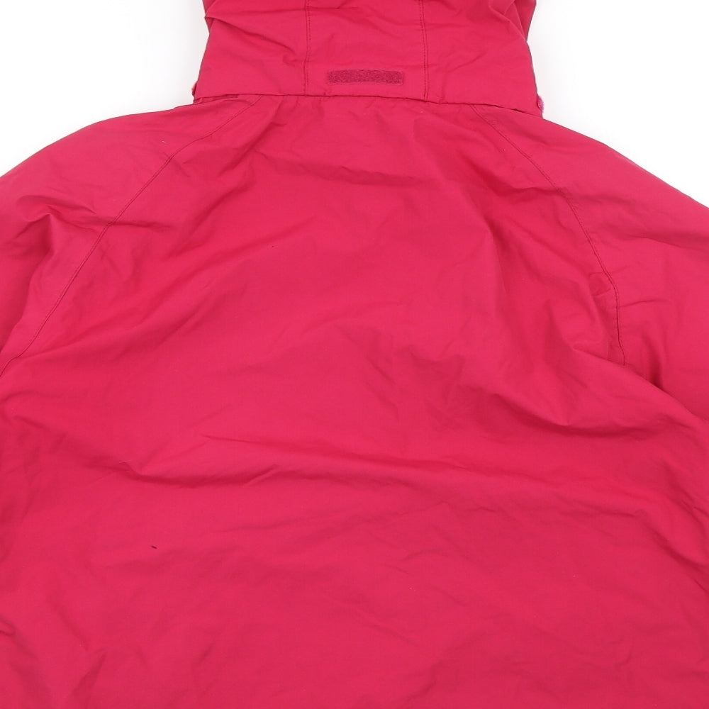 Regetta Womens Pink Rain Coat Coat Size XS Zip