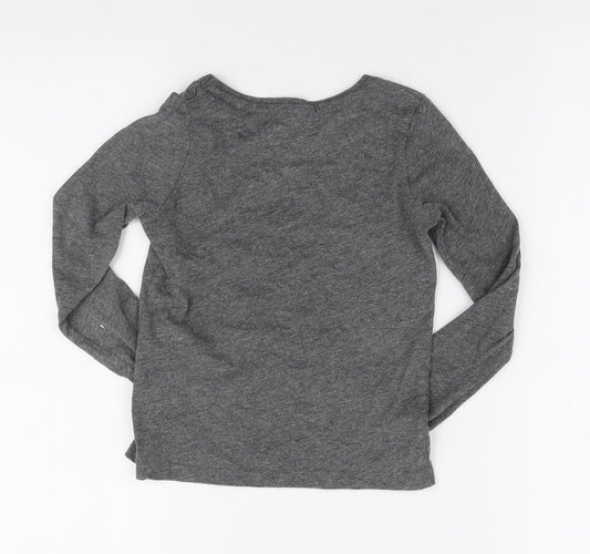 Primark Womens Grey Polyester Basic T-Shirt Size 4 Round Neck - Sparkle & Shine