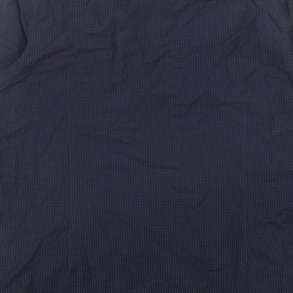 Mens UK Size L NEXT Blue Button-Up Long Sleeve Casual Shirt