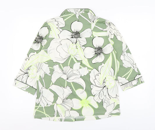 Womens UK Size 6 NEXT Green Basic Blouse
