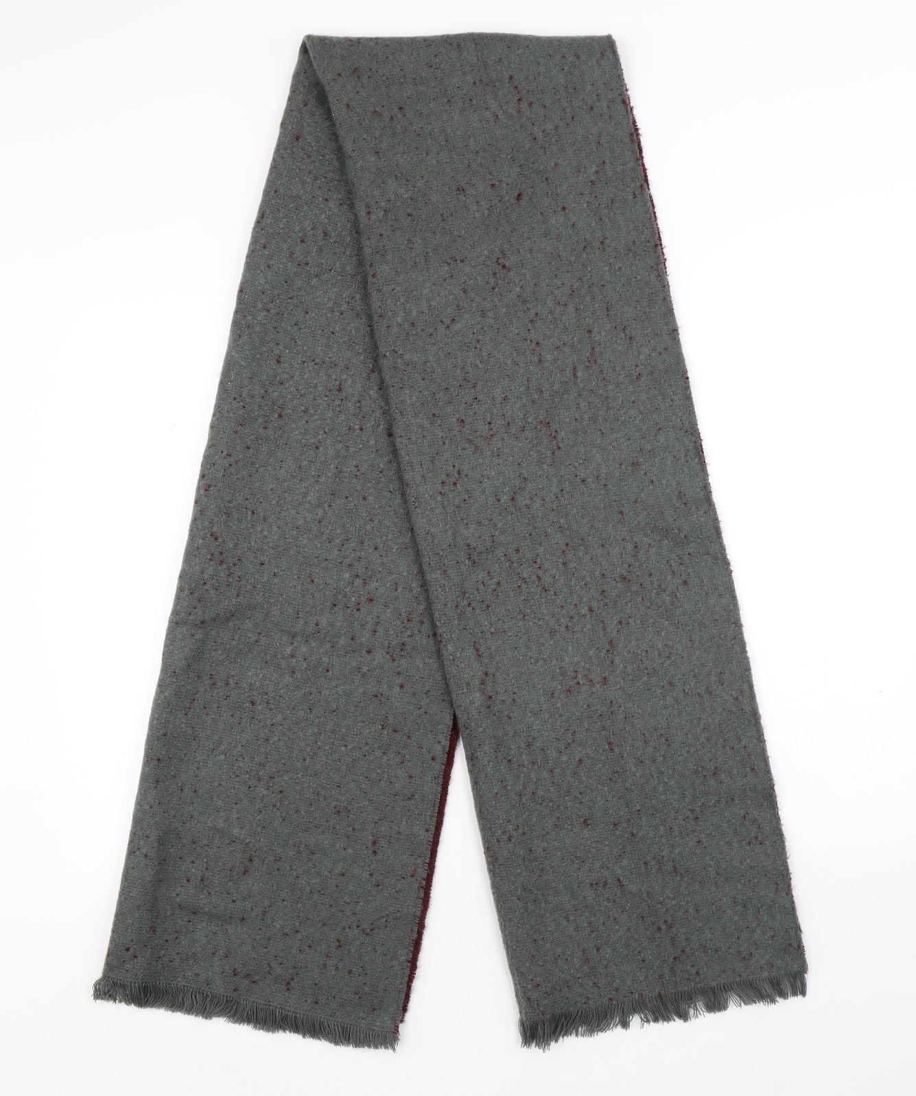 Preworn Unisex Grey Polyester Scarf