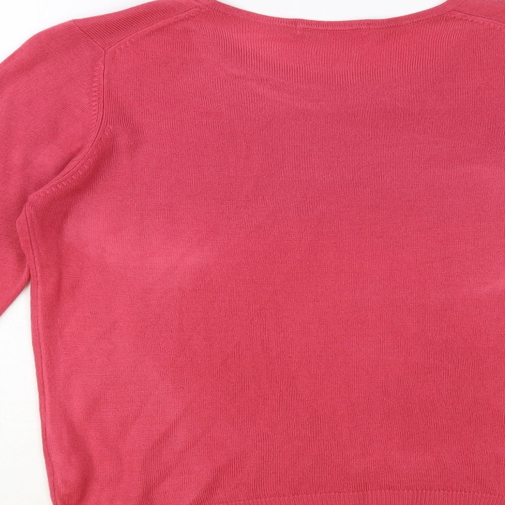 Womens UK Size 10 Marks and Spencer Pink Pullover Jumper