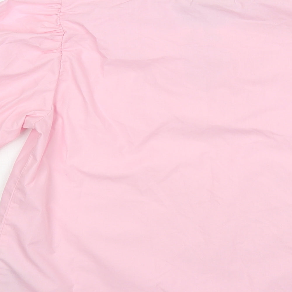 Womens UK Size 8 Kaffe Pink Basic Blouse