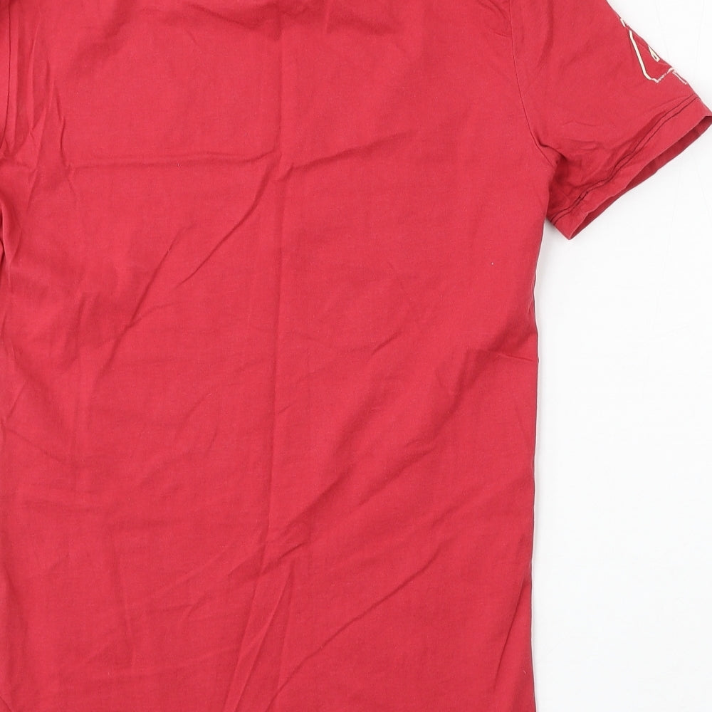 TU Mens Red Cotton T-Shirt Size S Round Neck - San Francisco 49ers