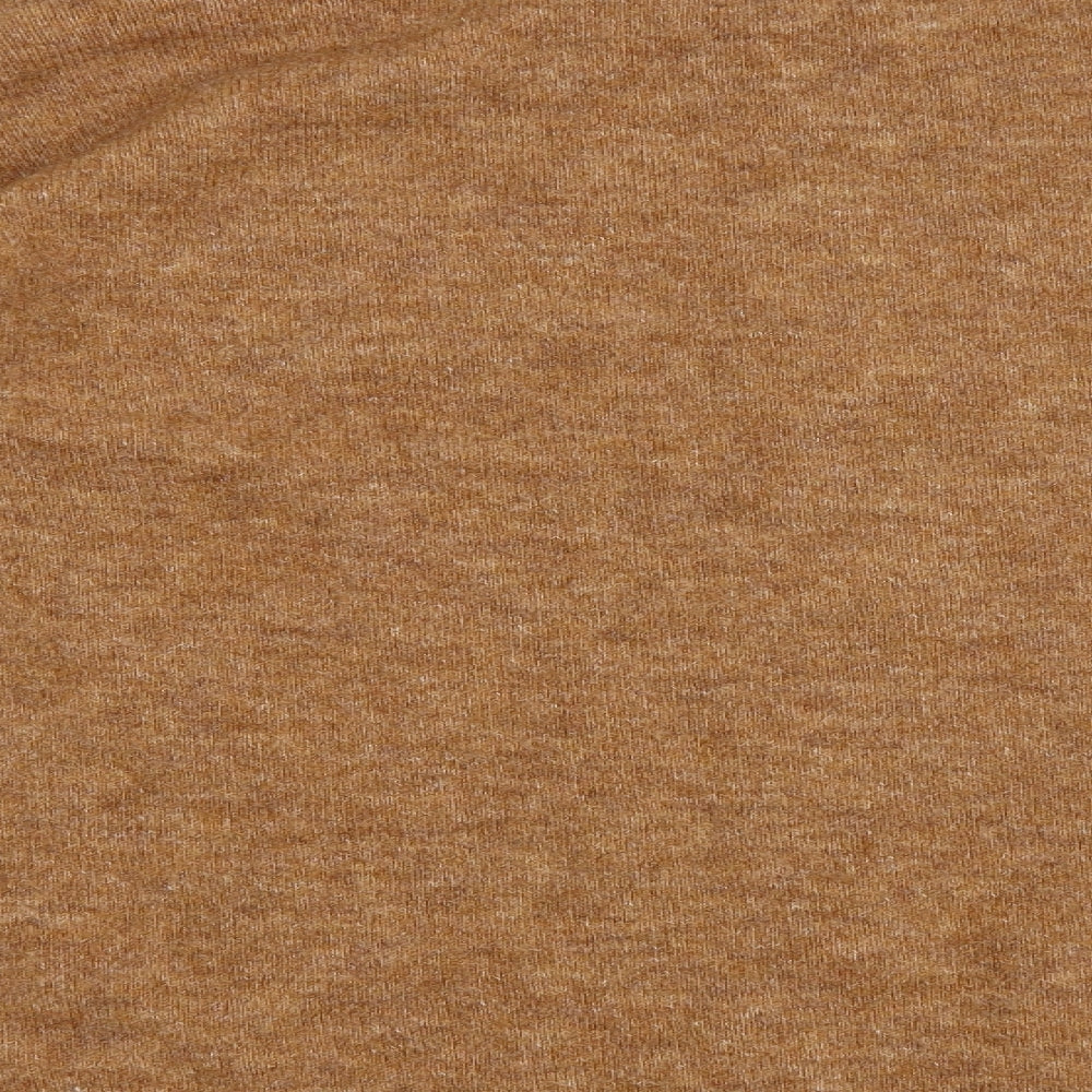 Asos Design Womens Orange Round Neck Acrylic Pullover Jumper Size 12