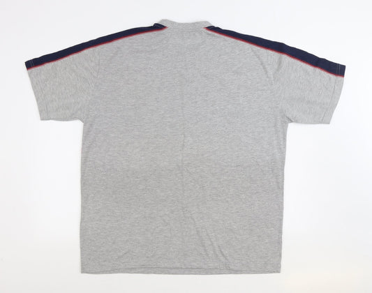 Originals Womens Grey Cotton Basic T-Shirt Size L Round Neck