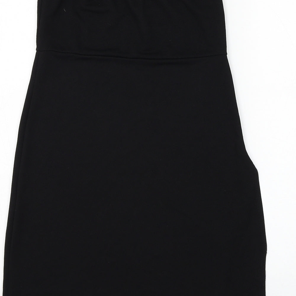 Womens UK Size 10 PRETTYLITTLETHING Black Basic Tank