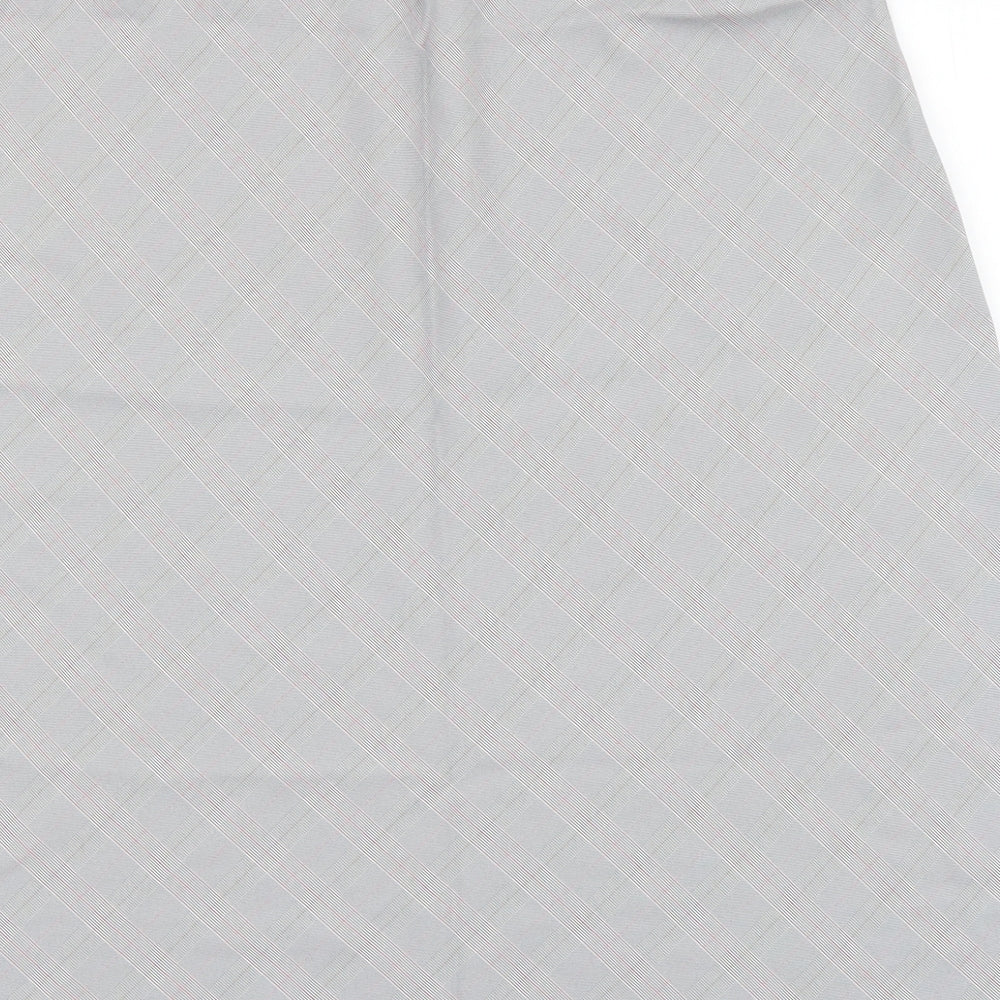 Berkertex Womens Grey Argyle/Diamond Polyester A-Line Skirt Size 16 Buckle