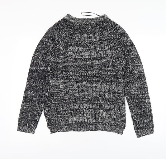 Womens UK Size S Papaya Black Pullover Jumper