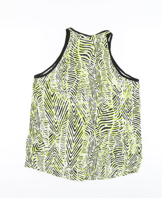 Womens UK Size 8 New Look Green Basic Tank