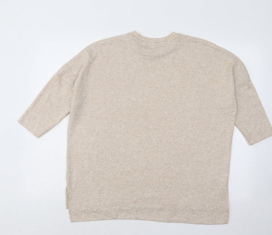 Womens UK Size 6 Primark Beige Pullover Jumper