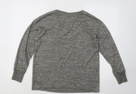 Gap Womens Green Scoop Neck Polyester Pullover Jumper Size M