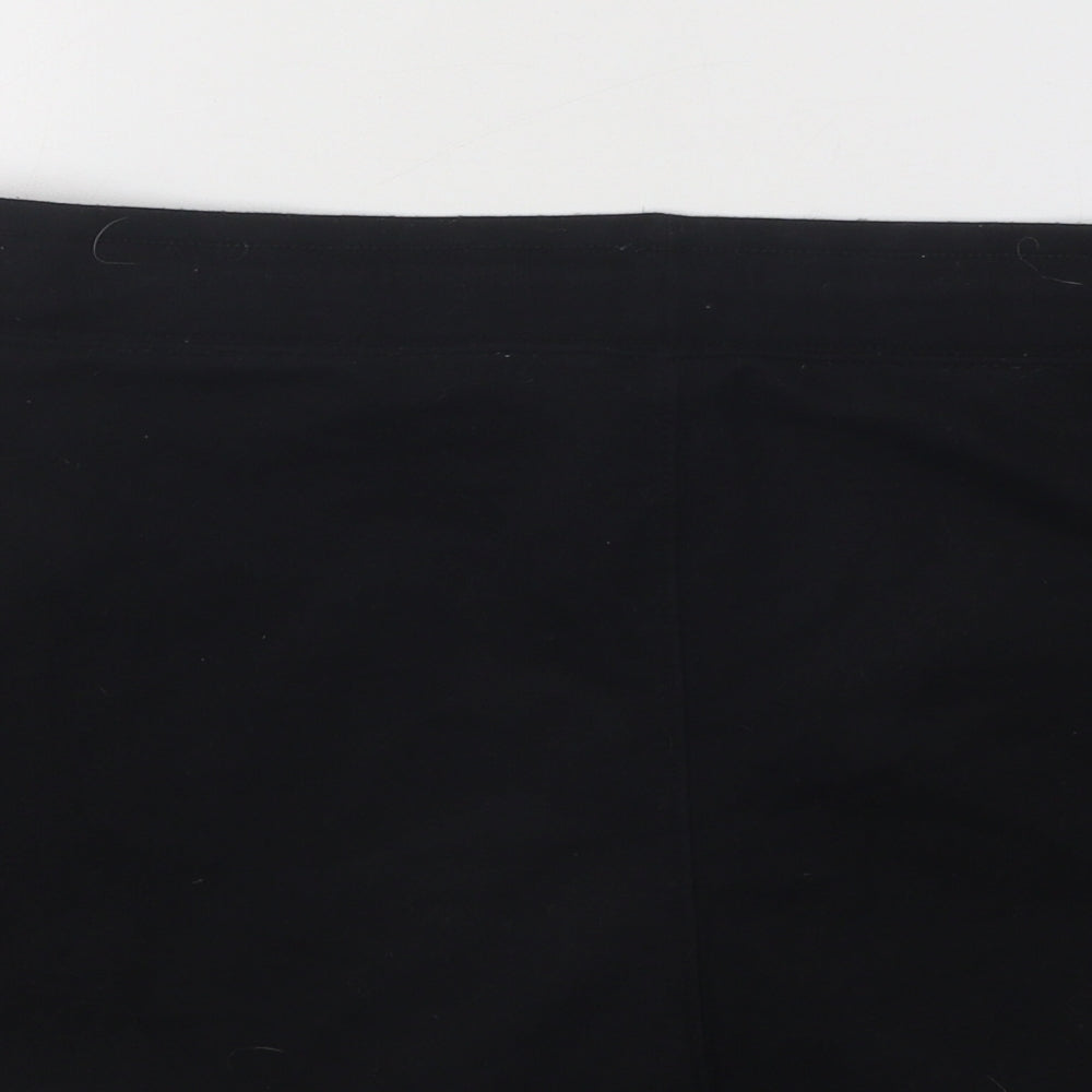 Gap Womens Black Cotton Hot Pants Shorts Size L Regular Drawstring