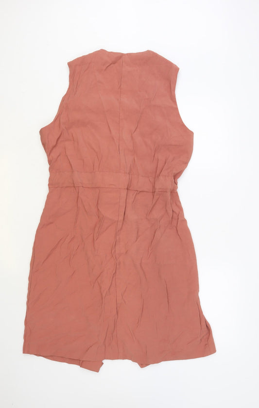 Primark Womens Pink Jacket Waistcoat Size 18 Tie