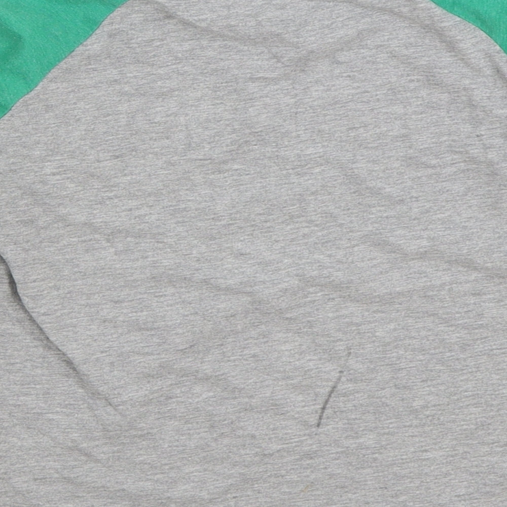 Dunnes Stores Boys Grey 100% Cotton Basic T-Shirt Size 5 Years Round Neck Pullover - Just Plain Lucky
