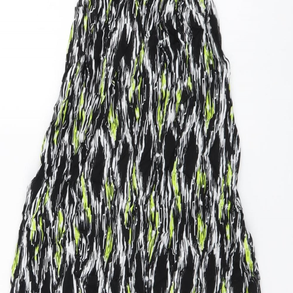 Atmosphere Womens Black Geometric Polyester Maxi Size 6 Off the Shoulder Pullover