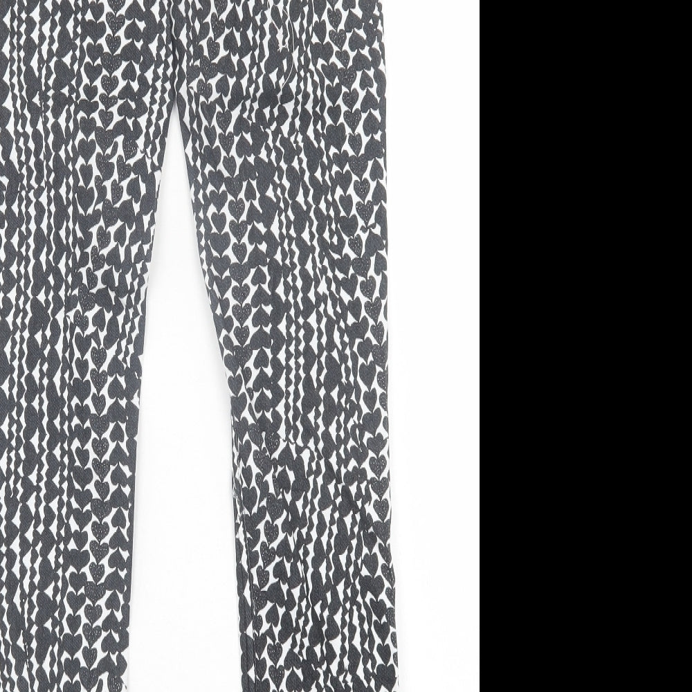 Womens UK Size 10 H&M Regular Fit Jegging Black Trousers