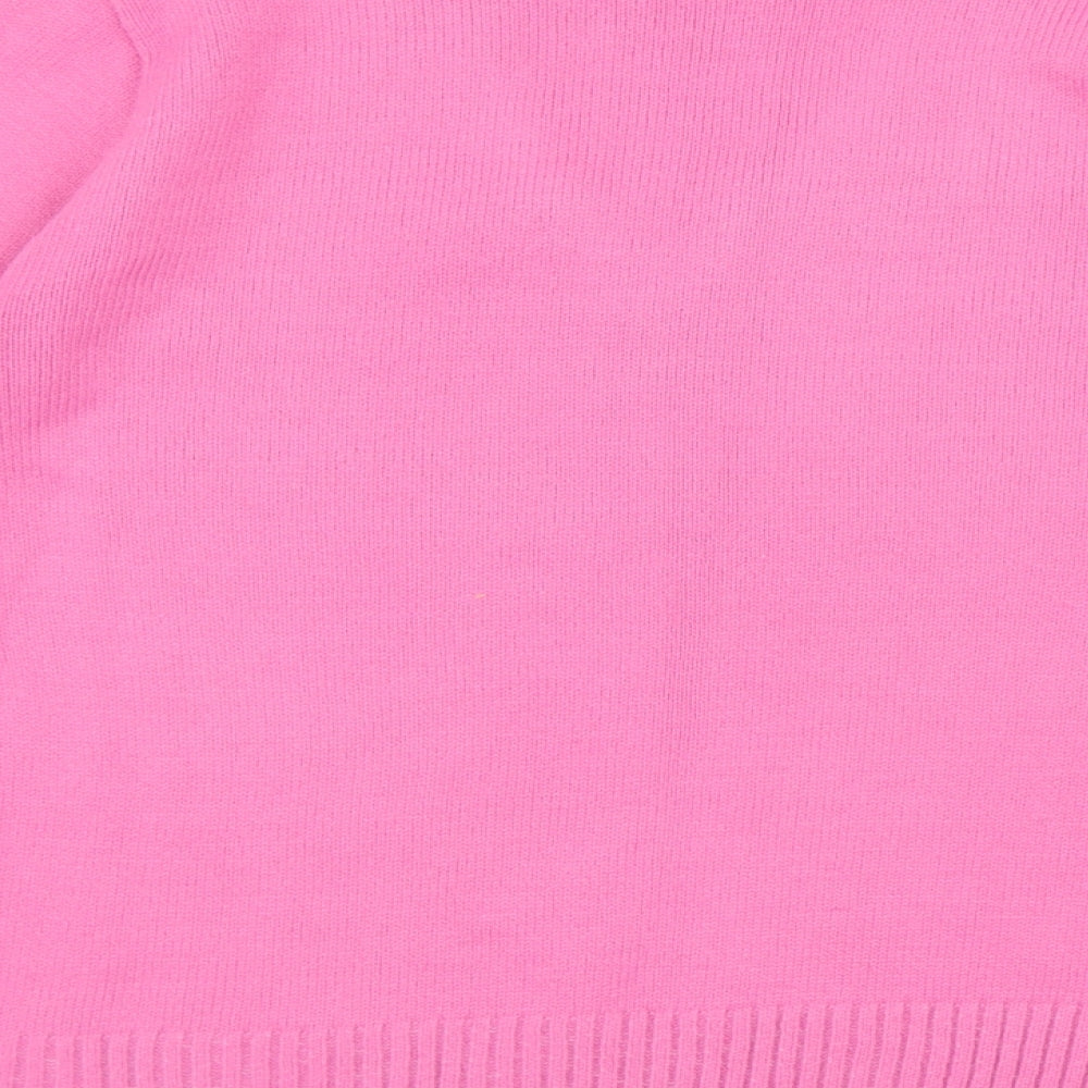 Womens UK Size L CHIC Pink Pullover Jumper