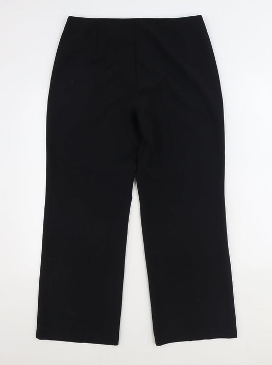 Womens UK Size 12 Marks and Spencer Regular Fit Black Trousers