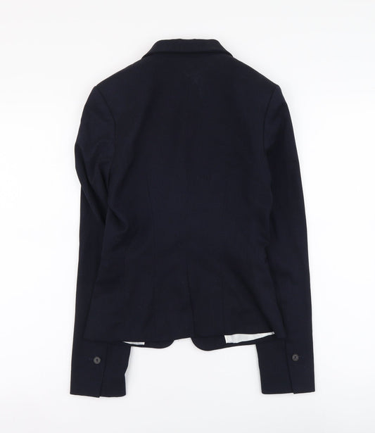 Womens UK Size 4 H&M Regular Blue Suit Jacket