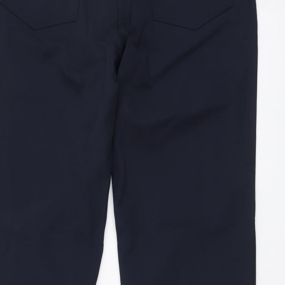 Mexx Womens Blue Nylon Trousers Size 16 L30.5 in Regular Button