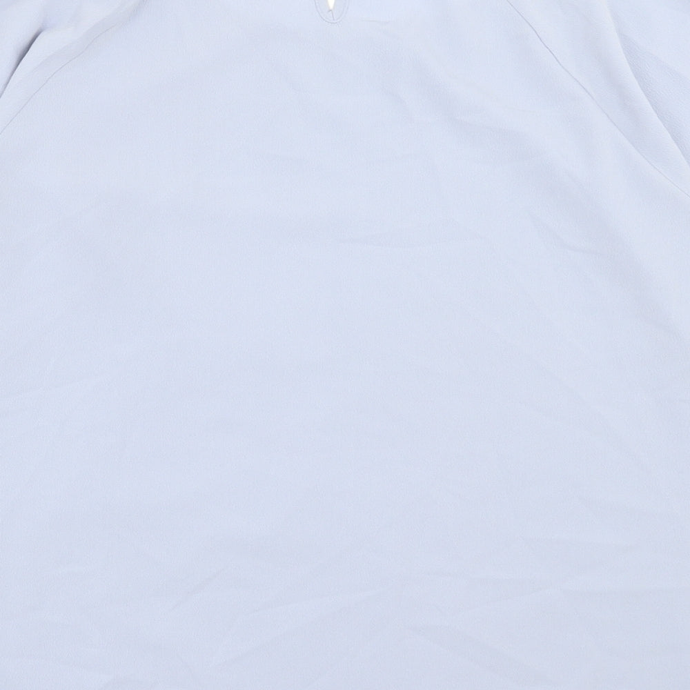 Damart Womens Blue Polyester Basic T-Shirt Size 16 Crew Neck