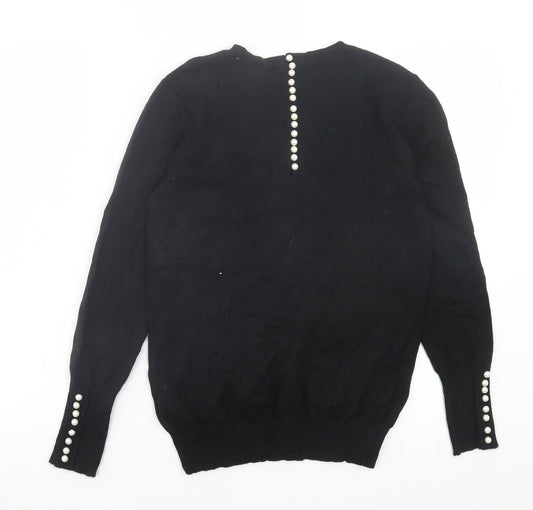 Womens UK Size S Savida Black Pullover Jumper