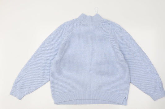 Womens UK Size M Dunnes Stores Blue Pullover Jumper