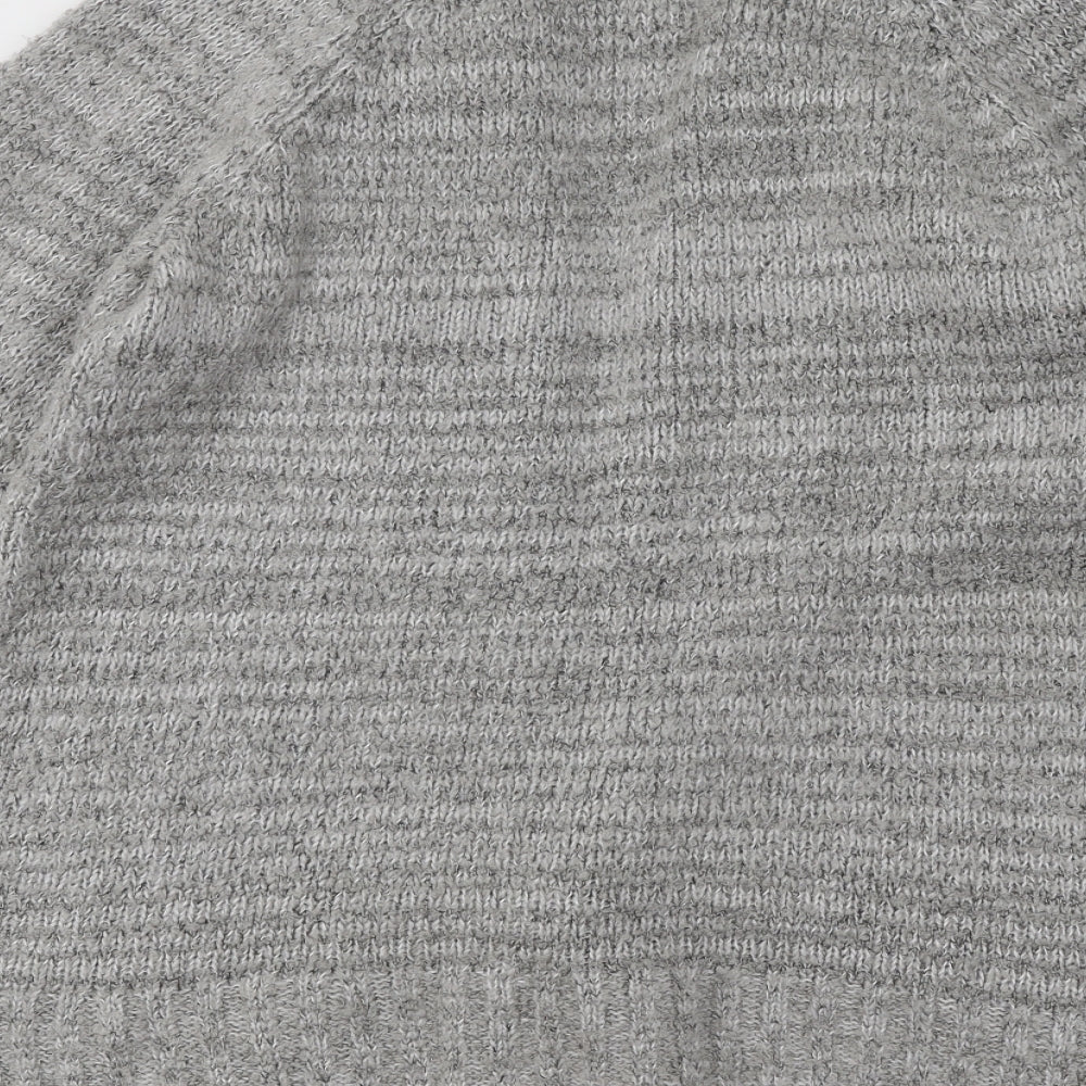 Womens UK Size 12 Cherokee Grey Cardigan Jumper