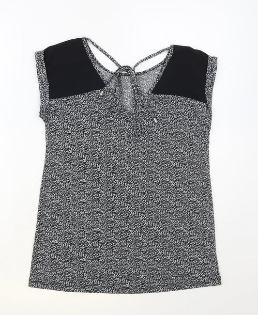 Womens UK Size XS Oasis Grey Basic Blouse