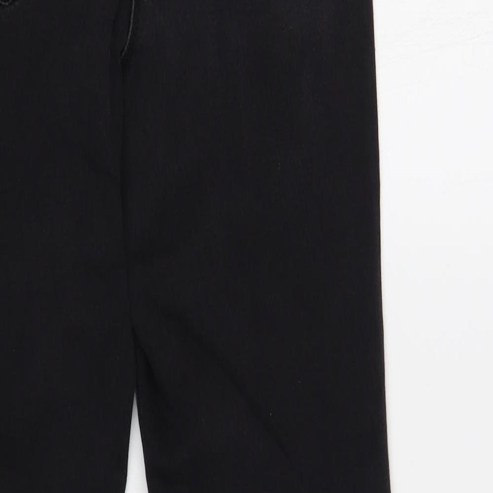 Matalan Womens Black Cotton Skinny Jeans Size 12 L27 in Regular Button