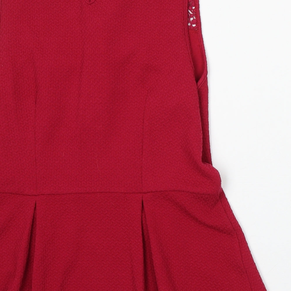Womens UK Size L Oasis Pink Basic Blouse