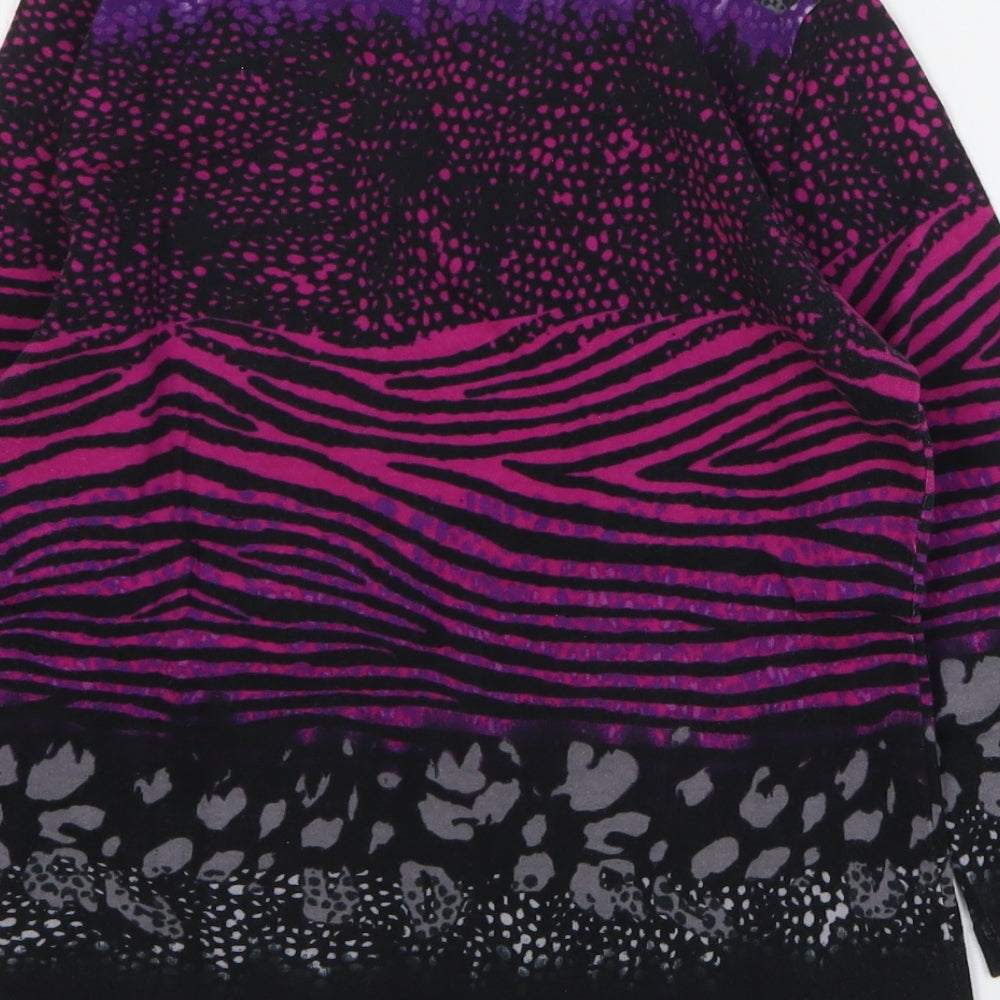 Womens UK Size 8 Olsen Multicoloured Basic T-Shirt