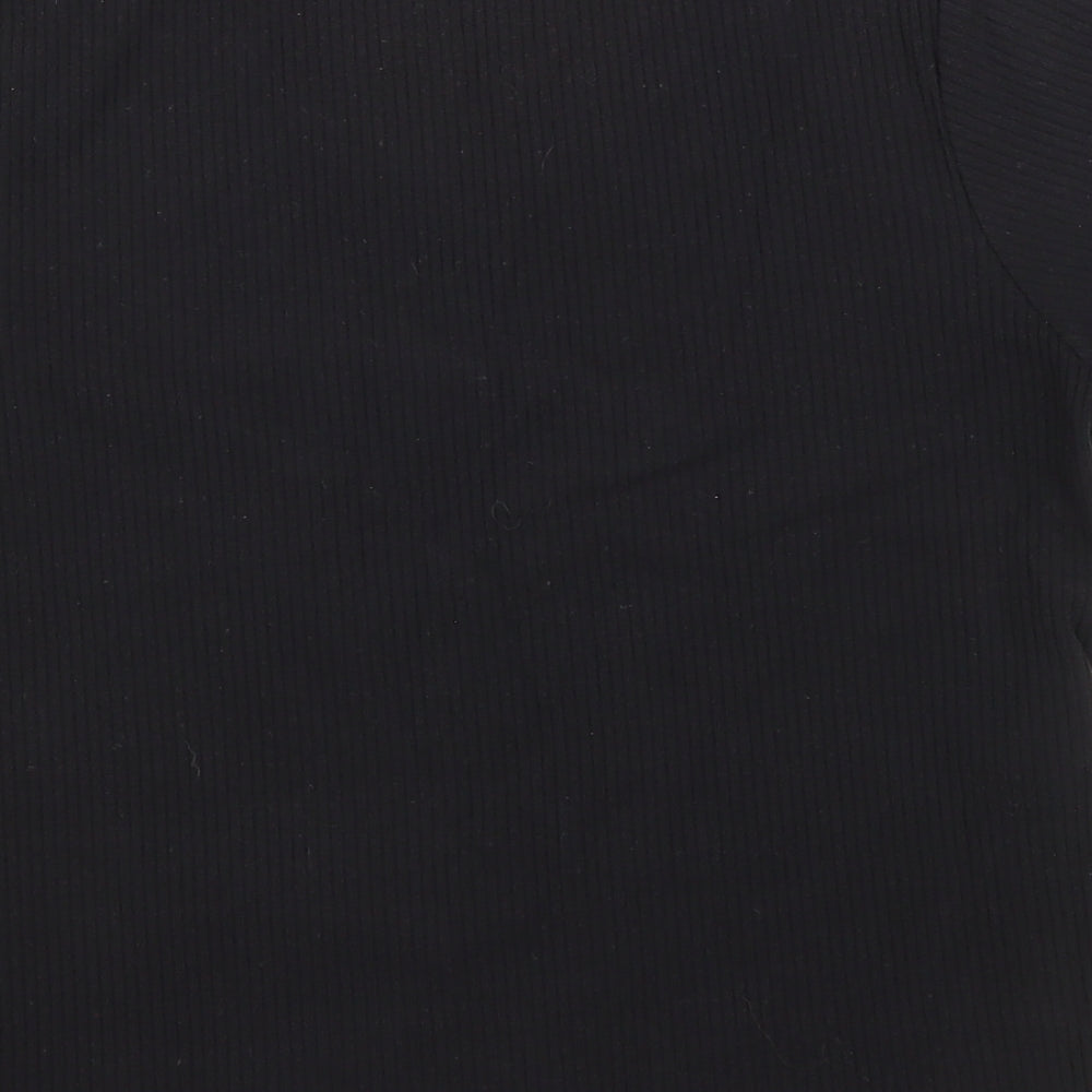 Womens UK Size L Bonmarché Black Basic T-Shirt