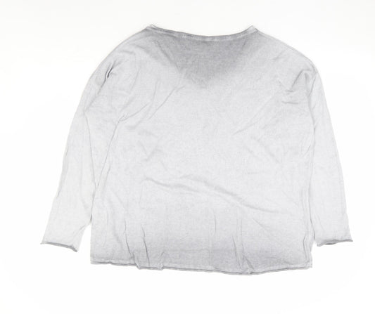 Womens UK Size 10 HEINE Grey Pullover Jumper